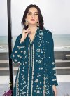 Faux Georgette Pakistani Straight Salwar Suit - 1