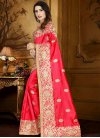 Embroidered Work Contemporary Style Saree For Festival - 1