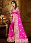 Embroidered Work Art Silk Classic Saree For Ceremonial - 1