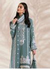 Embroidered Work Faux Georgette Pant Style Pakistani Salwar Kameez - 2