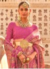 Brown and Pink Traditional Saree - 1