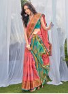 Woven Work Art Silk Designer Contemporary Saree For Ceremonial - 1
