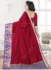 Thread Work Banarasi Silk Trendy Saree - 2