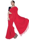 Georgette Satin Traditional Designer Saree For Casual - 1