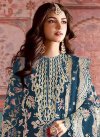Organza Embroidered Work Long Length Pakistani Salwar Suit - 1