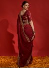 Embroidered Work Designer Traditional Saree For Ceremonial - 2
