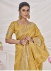 Fancy Fabric Traditional Designer Saree For Ceremonial - 1