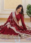 Embroidered Work Georgette Readymade Floor Length Gown - 3