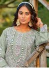 Organza Embroidered Work Pant Style Pakistani Suit - 1