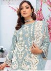 Organza Palazzo Style Pakistani Salwar Suit For Ceremonial - 1
