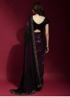 Faux Georgette Lace Work Traditional Designer Saree - 3