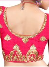 Fancier Rose Pink Booti Work Art Silk Designer A Line Lehenga Choli - 2