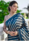 Print Work Tussar Silk Designer Traditional Saree For Ceremonial - 1