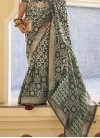 Green and Multi Colour Traditional Designer Saree For Ceremonial - 3