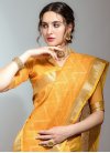 Linen Traditional Designer Saree For Ceremonial - 2