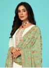 Georgette Palazzo Straight Salwar Kameez For Party - 1
