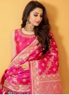 Purple and Rose Pink Banarasi Silk Trendy Designer Lehenga Choli - 1