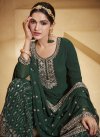 Georgette Embroidered Work Palazzo Style Pakistani Salwar Suit - 1