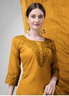 Cotton Blend Readymade Designer Suit For Casual - 3