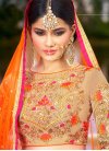 Beckoning Lace Work Designer A Line Lehenga Choli For Bridal - 2