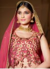 Fashionable  Peach and Rose Pink Trendy Lehenga Choli For Party - 2