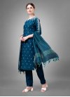Cotton Blend Embroidered Work Readymade Designer Salwar Suit - 2