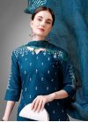 Cotton Blend Embroidered Work Readymade Designer Salwar Suit - 1