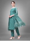 Cotton Blend Embroidered Work Readymade Designer Salwar Suit - 1