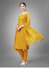 Embroidered Work Cotton Blend Readymade Designer Salwar Suit - 1