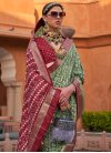 Green and Maroon Trendy Classic Saree - 2