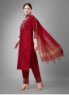 Embroidered Work Cotton Blend Readymade Designer Suit - 1