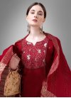 Embroidered Work Cotton Blend Readymade Designer Suit - 3