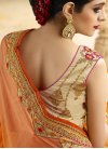 Sweetest  Faux Chiffon Contemporary Style Saree For Festival - 2