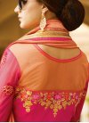 Coral and Rose Pink Contemporary Style Saree - 2