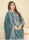 Embroidered Work Palazzo Style Pakistani Salwar Suit - 2