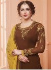 Faux Georgette Embroidered Work Pakistani Salwar Suit - 1
