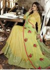 Jennifer Winget Chanderi Silk Long Length Anarkali Salwar Suit For Festival - 1