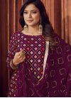 Faux Georgette Palazzo Straight Salwar Suit - 2