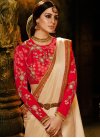 Lace Work Trendy Saree For Ceremonial - 1
