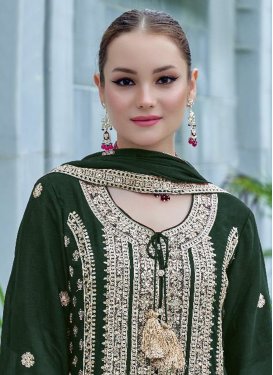 Bottle-green : Salwar Kameez - Pakistani Salwar Kameez UK, USA, Australia