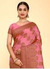 Raw Silk Woven Work Designer Traditional Saree - 3