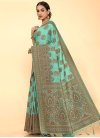 Raw Silk Designer Traditional Saree - 2