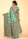 Raw Silk Designer Traditional Saree - 3