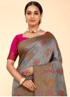 Woven Work Raw Silk Designer Traditional Saree - 1