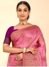Woven Work Raw Silk Contemporary Style Saree For Ceremonial - 2