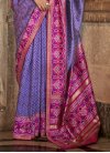 Silk Blend Designer Contemporary Style Saree For Festival - 1