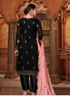 Embroidered Work Faux Georgette Pant Style Pakistani Salwar Suit - 1