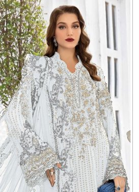 chinese dress ladies Buy Womens Zth® Pakistani Suit Set | Pure Georgette | Ready To Wear| White  | Black Embroidery | Lace Work On Sleeves | Traditional Festival Suit |  Size