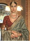 Woven Work Banarasi Silk Designer Contemporary Saree - 1