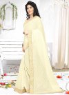 Faux Georgette Lace Work Trendy Saree - 2